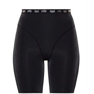 YITTY NWT Women's Spotlight Shaping High Waist Shorts Shimmering Black Size XS